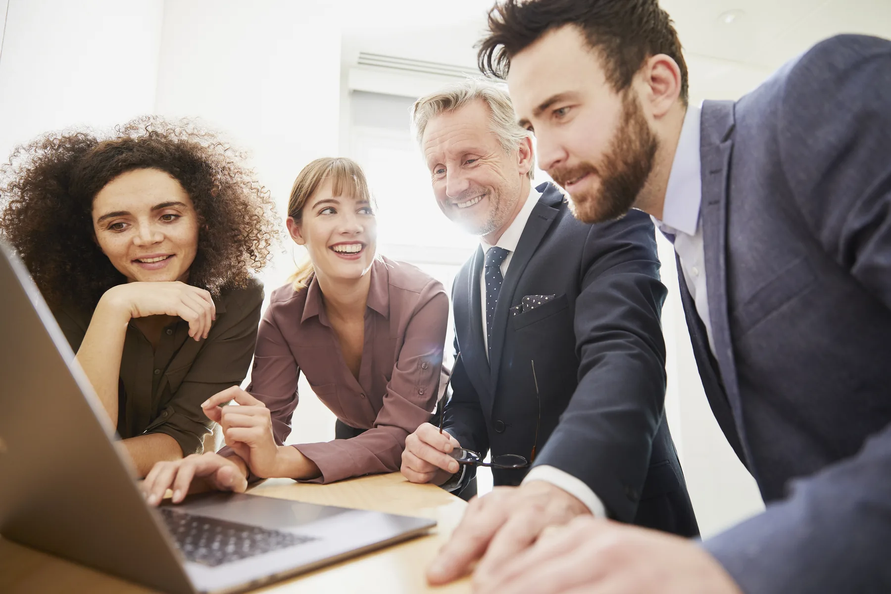 Business team working together