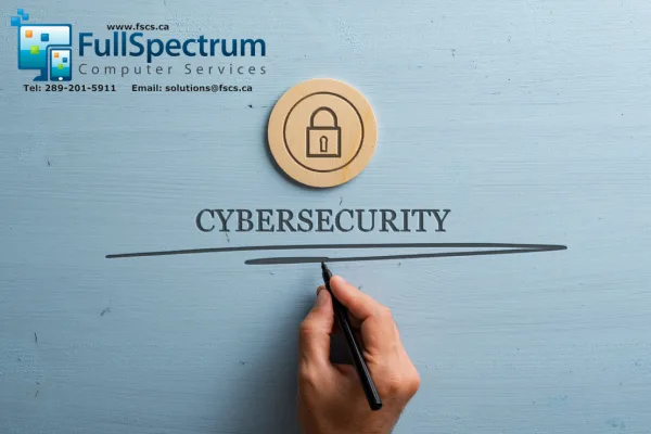 A cybersecurity specialist at Full Spectrum Computer Services in Oshawa, Ontario, diligently monitors network activity and protects sensitive data.